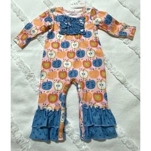 Pete & Lucy Folkloric Fruit Romper 9-12 Month BNWT